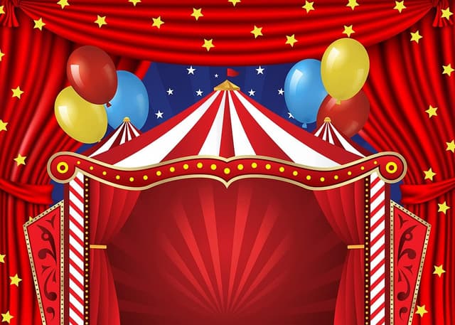Thumbnail 4 de BUTEN Circus Carnival Backdrop 7x5ft