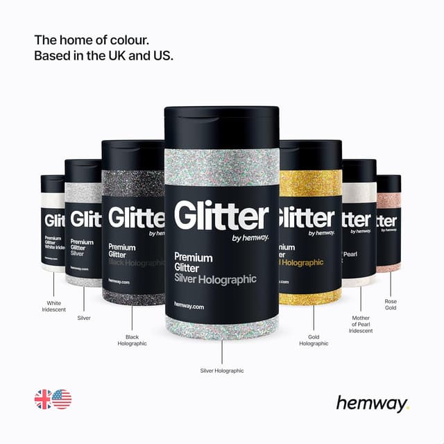 Thumbnail 6 de Light Rose Gold Glitter Shaker (130g) – Ultrafine metallic flake for resin, epoxy & crafts