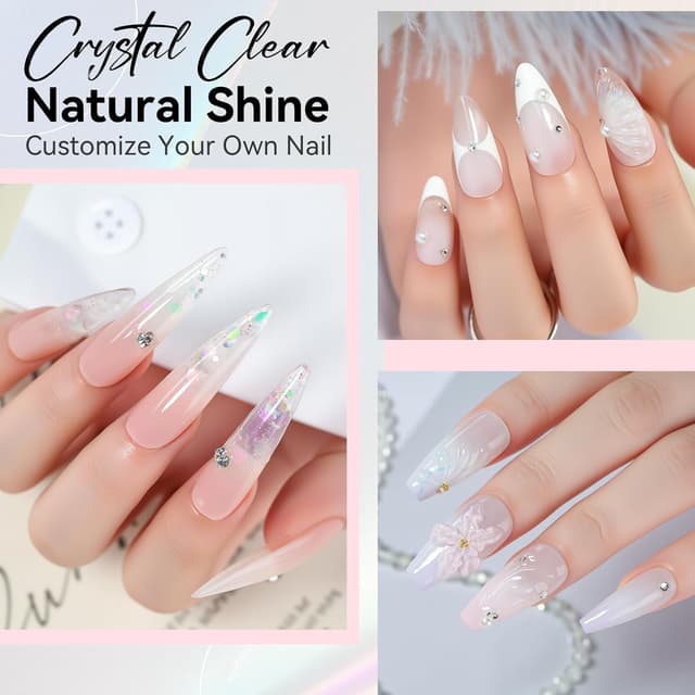 Thumbnail 6 de Makartt Hema-Free Poly Nail Gel Clear (50ML) — poly gel builder for natural-looking strength and 3D nail art