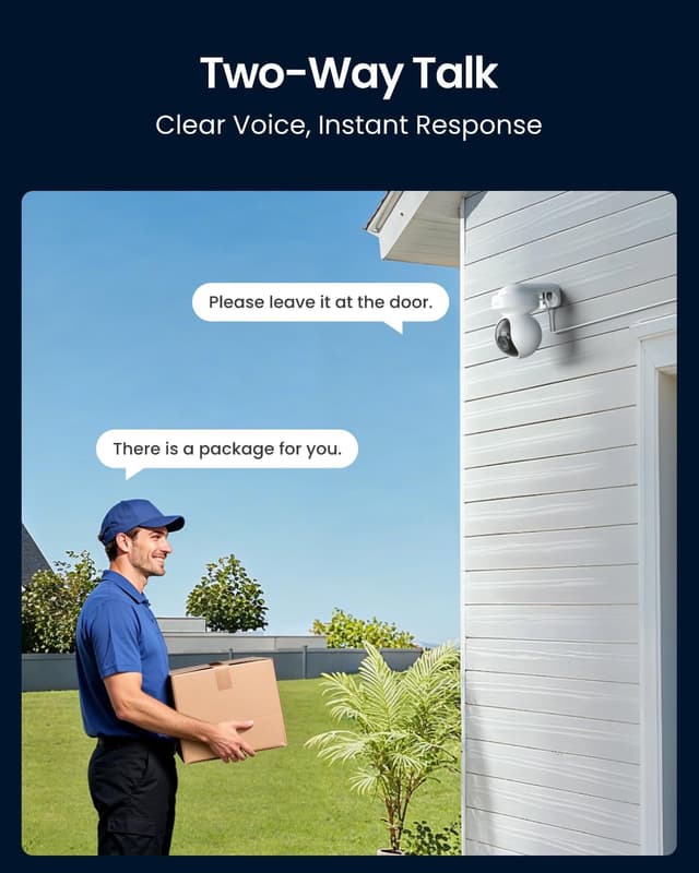 Thumbnail 6 de Reolink E1 Outdoor S: telecamera esterna 4K con Wi‑Fi 6, rilevamento persone/veicoli/animali e audio bidirezionale