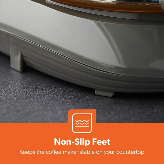 Detalle de GEEPAS 1.5L Filter Coffee Machine (800W) with Anti-Drip, Boil-Dry Protection & Auto Shut-Off