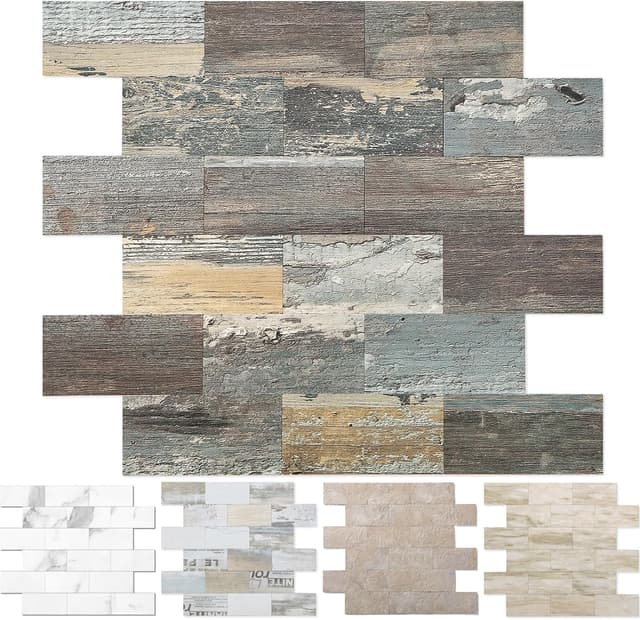 Detalle 2 de OYASIMI 10 pièces carreaux backsplash 30,5 x 30,5 cm ⚙