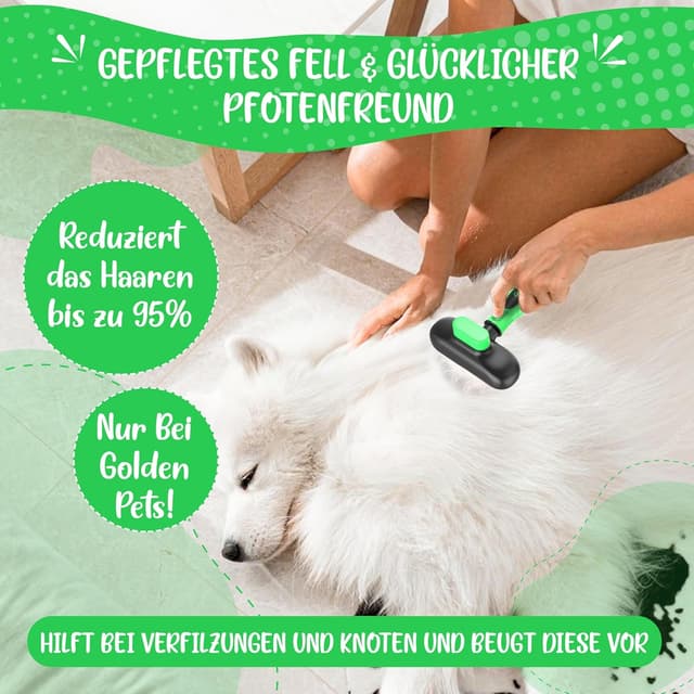 Thumbnail 1 de Golden Pets Unterwollbürste langhaar Selbstreinigend