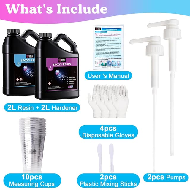 Thumbnail 6 de LET'S RESIN Casting Epoxy Resin Kit 4L