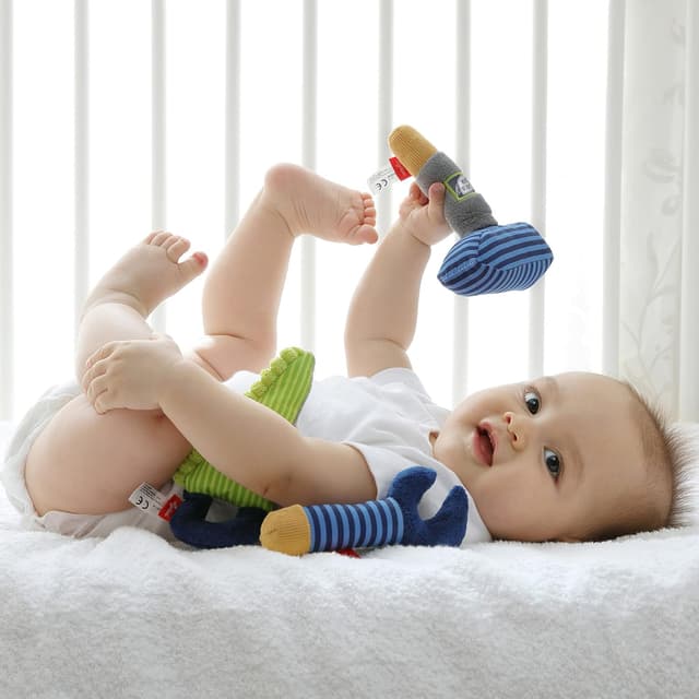 Thumbnail 4 de Set de 3 hochets Bébé Garçon 16 cm