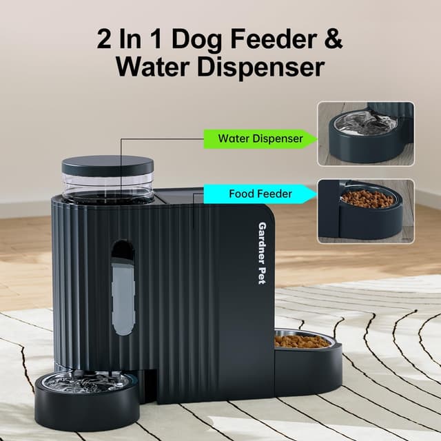 Detalle 2 de Gardner Pet 2 in 1 Automatic Cat Feeder & Gravity Water Dispenser (6L+6L)