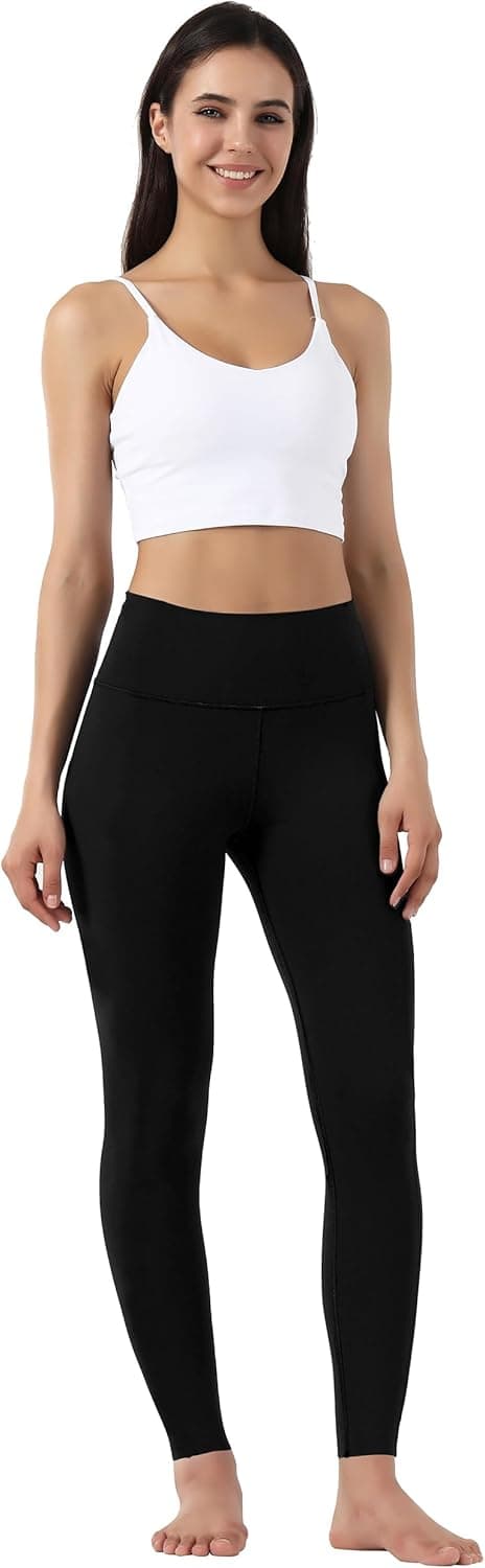Detalle de OVRUNS High Waist Yoga Pants for Women with Pocket – non see through stretch gym leggings