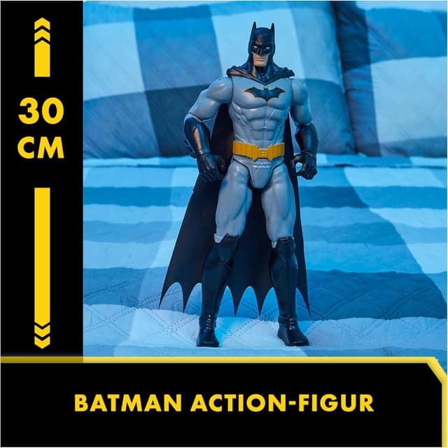 Detalle 2 de DC Comics Batman S1 Actionfigur (30 cm), voll beweglich mit 11 Gelenkpunkten