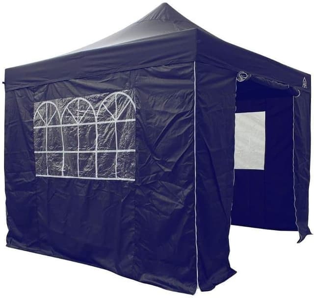 Detalle de All Seasons Gazebos 3x3m Impermeable Azul Marino