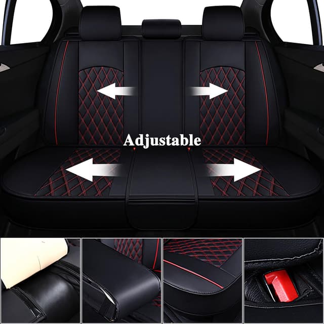 Thumbnail 1 de WANGIRL Sitzbezug Rückbank Schwarz Rot