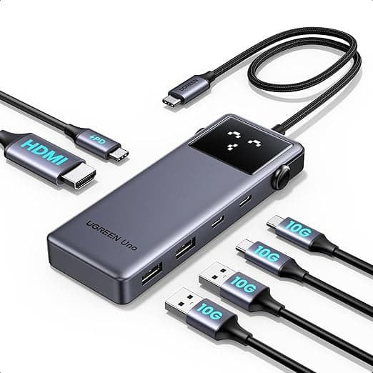 Detalle de UGREEN Uno Hub USB-C 10Gbps HDMI 4K 60Hz 🚀