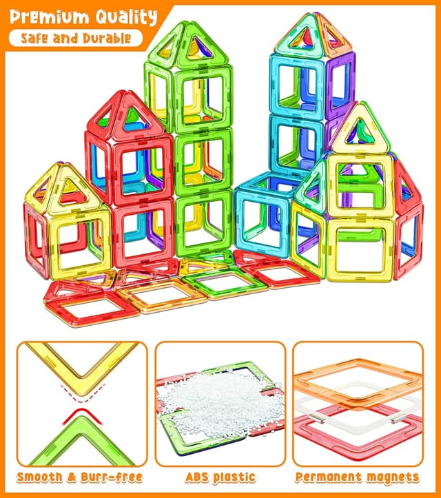 Thumbnail 5 de COOLJOYA Bloques Magnéticos 50 piezas 🎲