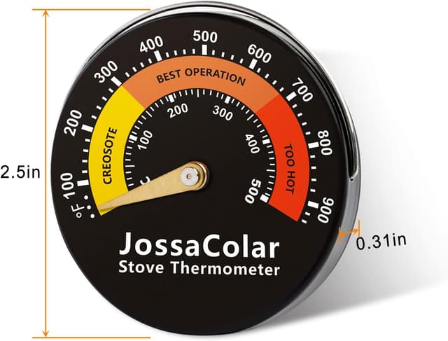 Thumbnail 6 de Jossacolar Log Burner Thermometer 1 with magnetic gauge