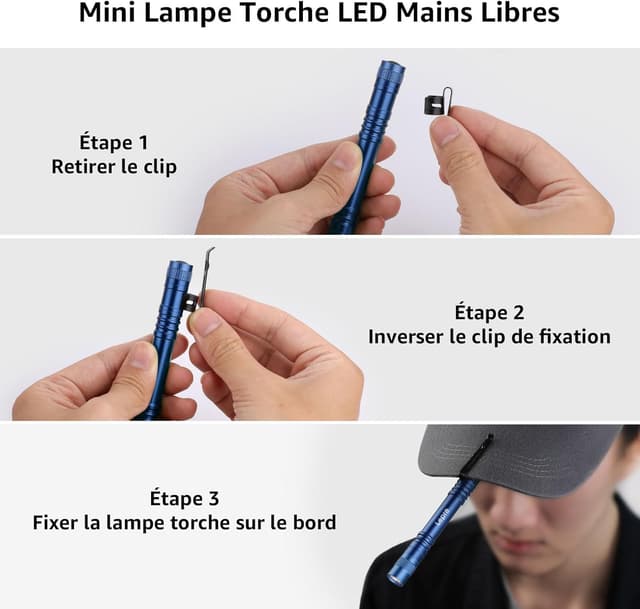 Thumbnail 4 de Lepro Lampe Torche Stylo 13 cm AAA Inclus