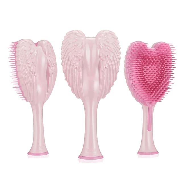 Detalle 2 de Tangle Angel Detangling Hair Brush (Anti-Static Angel Wing Brush) — Gloss Pink