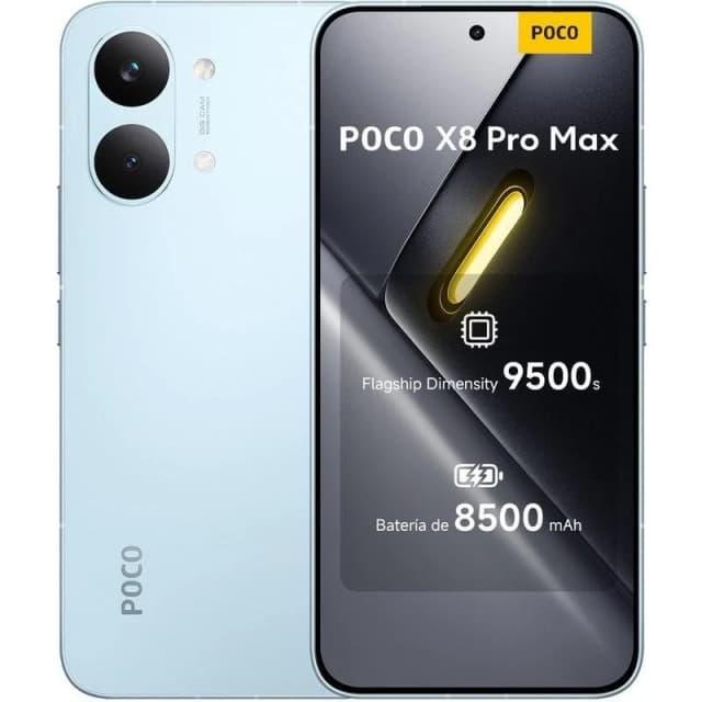 Detalle de POCO X8 Pro Max 5G 12GB 256GB Azul 6.83 pulgadas