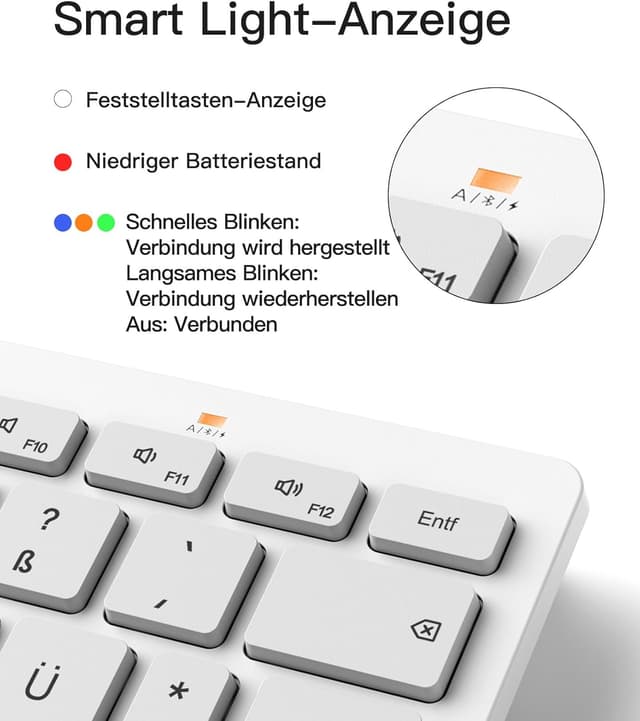 Thumbnail 3 de Inateck KB01003 Kabellose Bluetooth-Tastatur