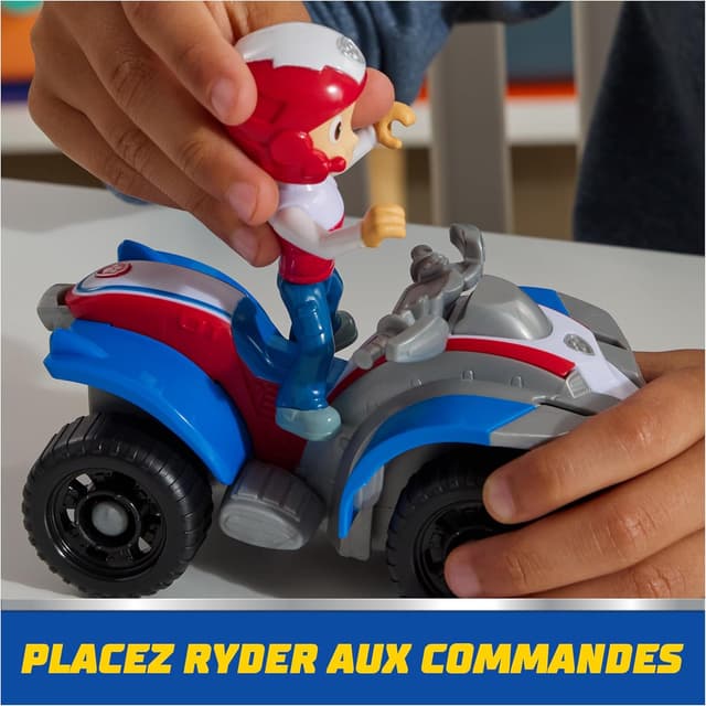 Detalle de Paw Patrol – Pat Patrouille – Véhicule figurine Ryder (quad de secours) en plastique recyclé