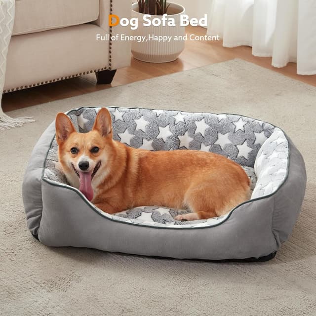 Thumbnail 6 de MIXJOY Dog Bed Medium (63 x 53 x 21 cm) – Washable cosy pet bed with anti-slip base