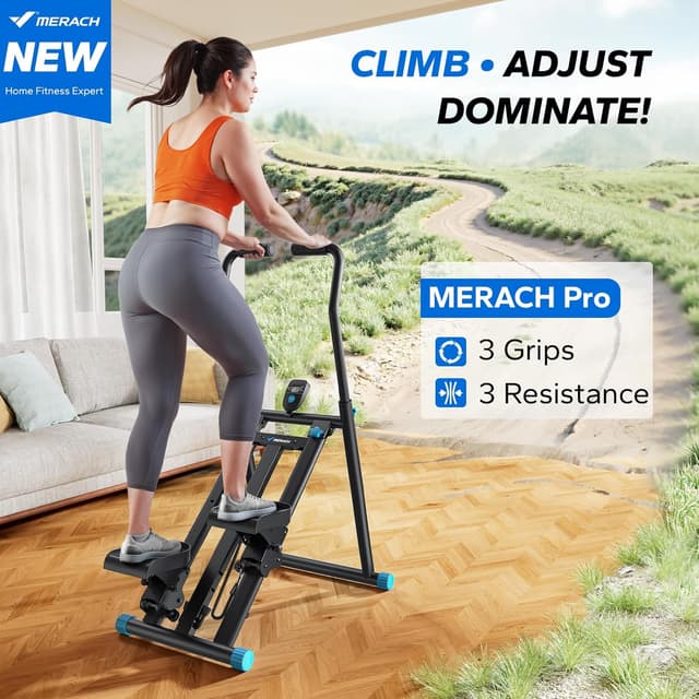 Detalle 2 de MERACH Upgraded Stair Stepper Exercise Machine for Home Gym (Foldable Vertical Stair Climber)