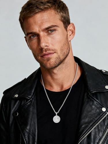 Detalle de U7 Medalla San Benito 37 mm collar hombre