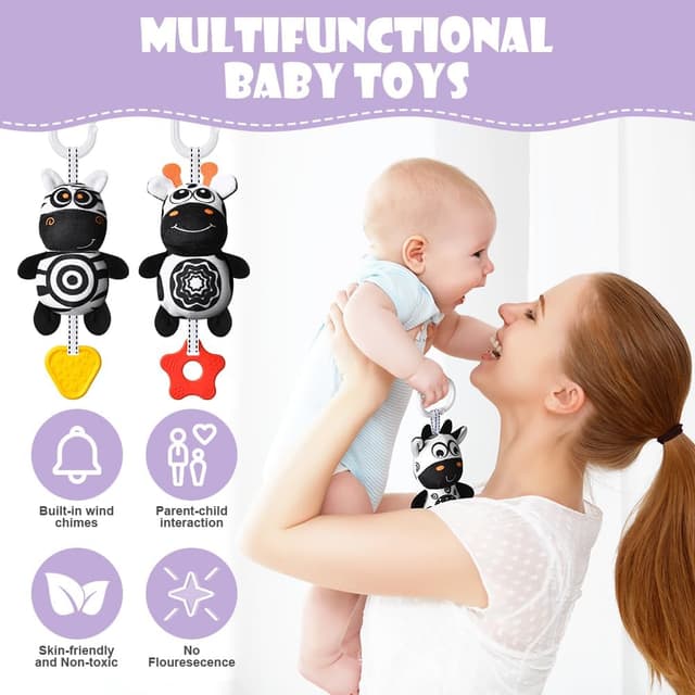 Thumbnail 2 de Aolso Juguetes Colgantes para Cochecito 3 piezas