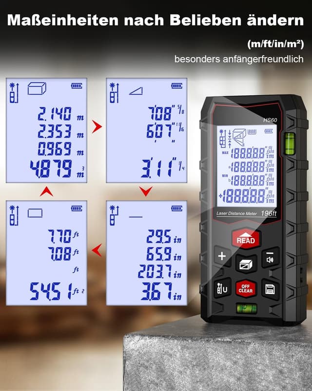 Thumbnail 4 de Charcity Laser-Entfernungsmesser 60 m