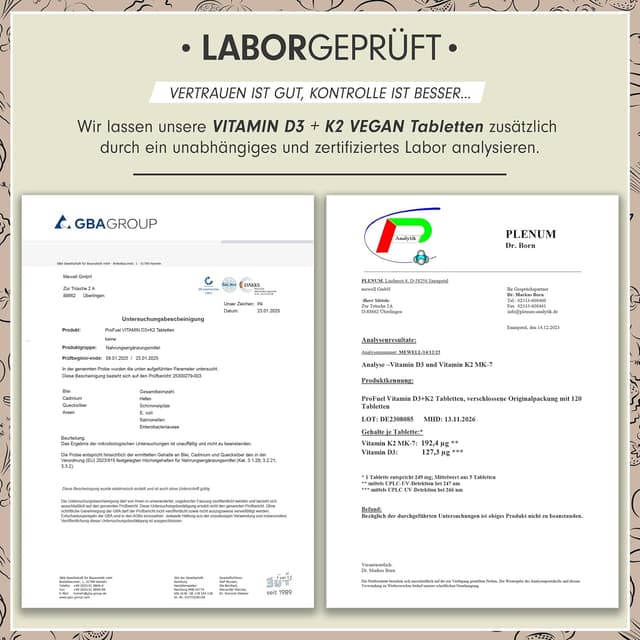 Thumbnail 4 de Vitamin D3 K2 VEGAN 180 Tabletten đź’Š