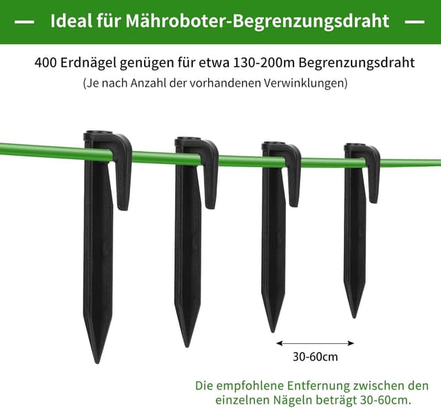 Detalle 2 de HAUSPROFI 400er-Set Erdnägel für 0,1 bis 4 mm