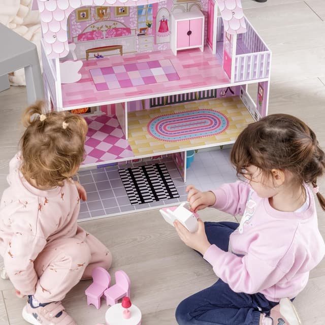 Detalle 2 de Baroni Toys Casa delle Bambole 70x60x24 cm 🏠