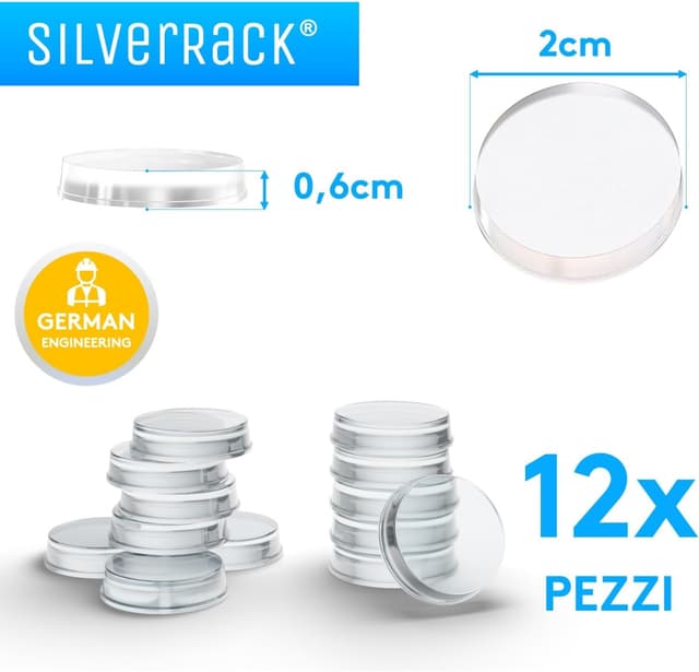 Thumbnail 6 de SilverRack Fermaporta Adesivo da Muro Bianco 12 pezzi