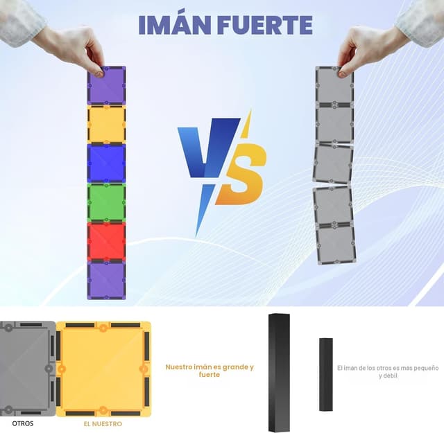 Thumbnail 3 de Desire Deluxe Bloques Magnéticos 57 piezas 🎲