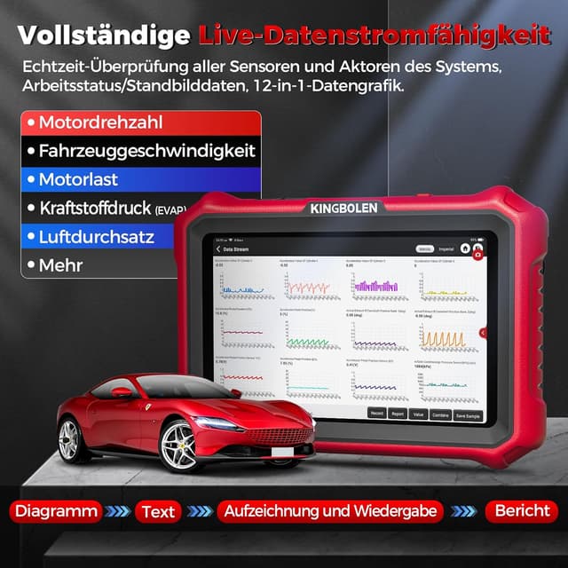 Thumbnail 6 de KINGBOLEN K8 PRO OBD2 Diagnosegerät 8"