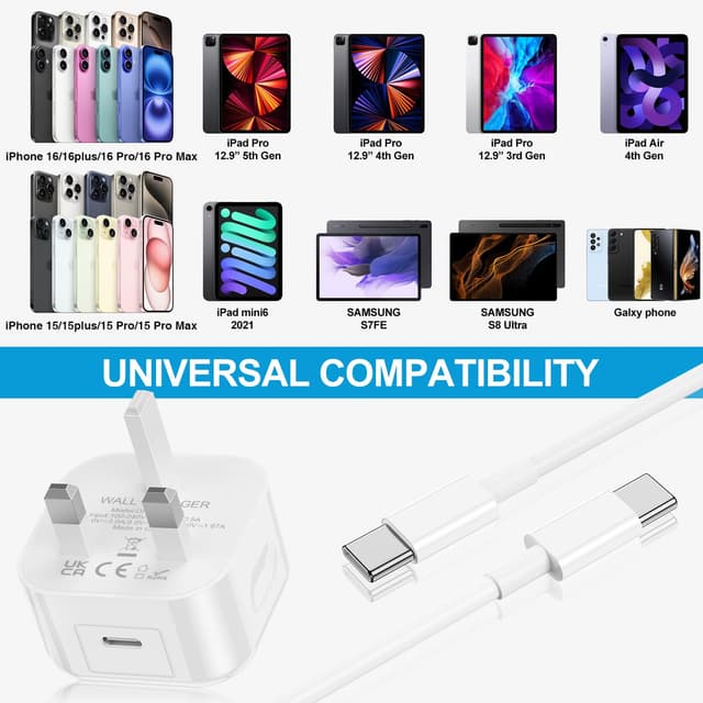 Thumbnail 6 de Apple iPhone 17 20W USB‑C Fast Charger with 2m Cable