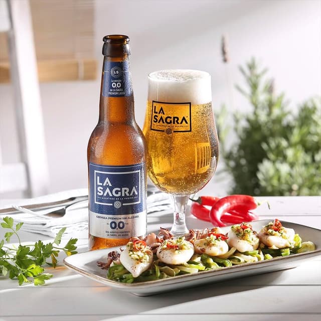 Thumbnail 4 de La Sagra 0,0 - Cerveza Lager Sin Alcohol - Caja de 24 🍻