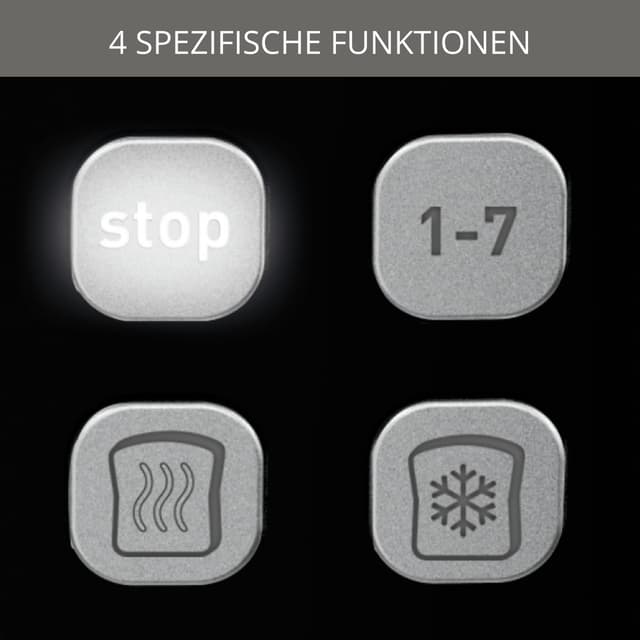 Detalle de Krups KH641810 Smart’n Light Zwei-Scheiben-Toaster mit Digitaldisplay und Countdown