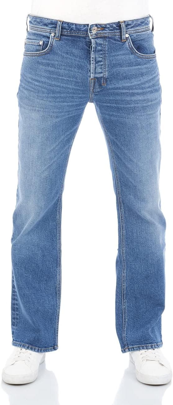Thumbnail 6 de LTB Jeans Herren Stretch Timor Bootcut-Jeans in Denim Blau/Schwarz