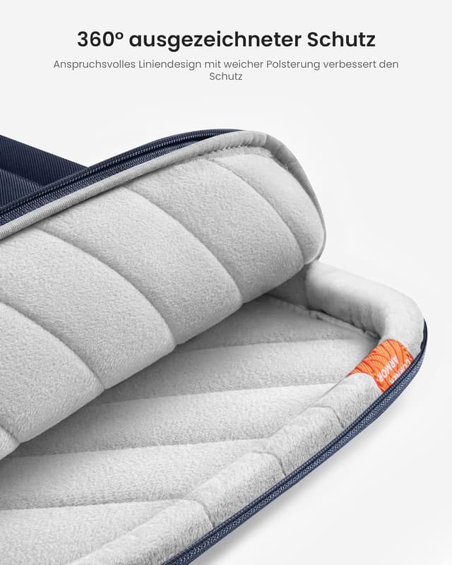 Detalle de tomtoc 360° Laptoptasche für 15-Zoll Notebooks (CornerArmor, wasserabweisend)