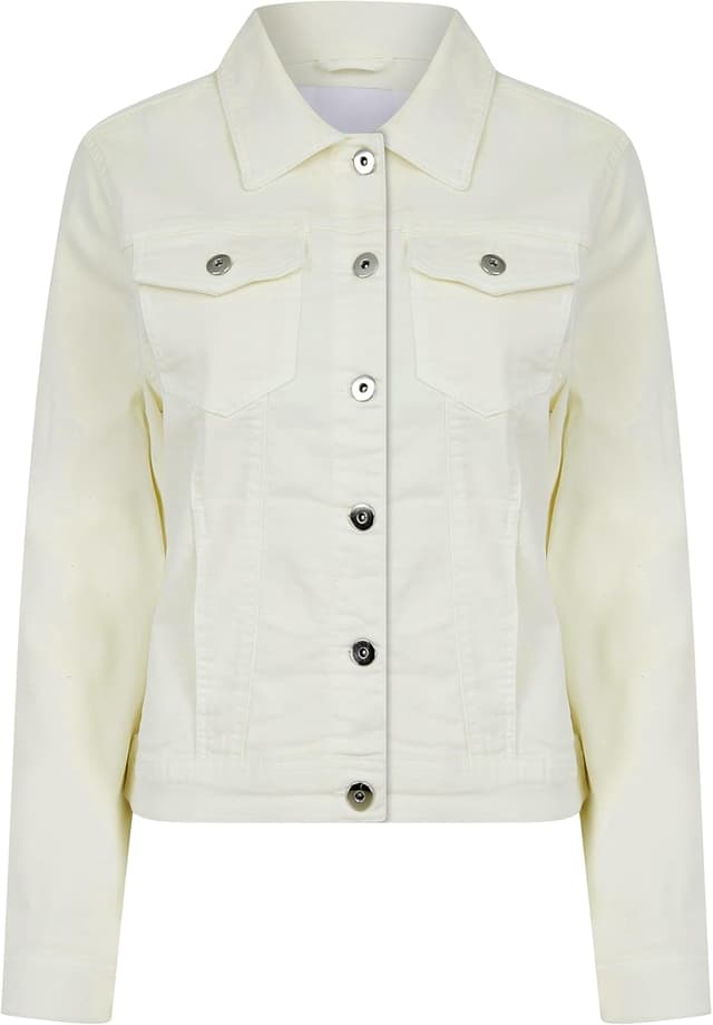 Detalle 2 de Amara Reya Women’s Stretch Cotton Lightweight Casual Denim Summer Jacket