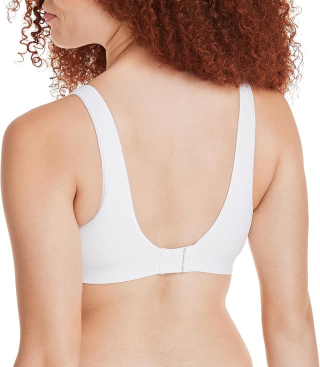 Detalle de Hanes Women’s Wireless Smooth Comfort Full-Coverage T-Shirt Bra (Single or 2-Pack)