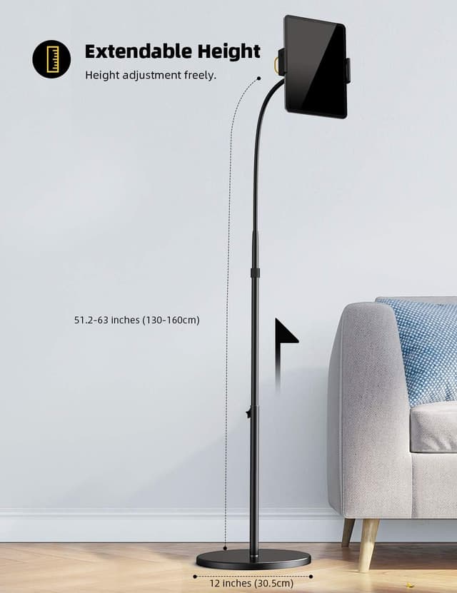 Detalle 2 de Lamicall Tablet Bodenständer 130–160 cm