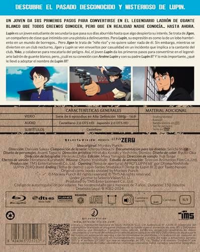 Detalle 2 de Lupin Zero Digipack Blu-ray 📀