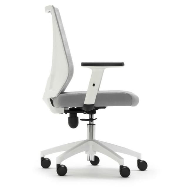 Detalle 2 de Euromof Tirana Silla de oficina blanca/gris