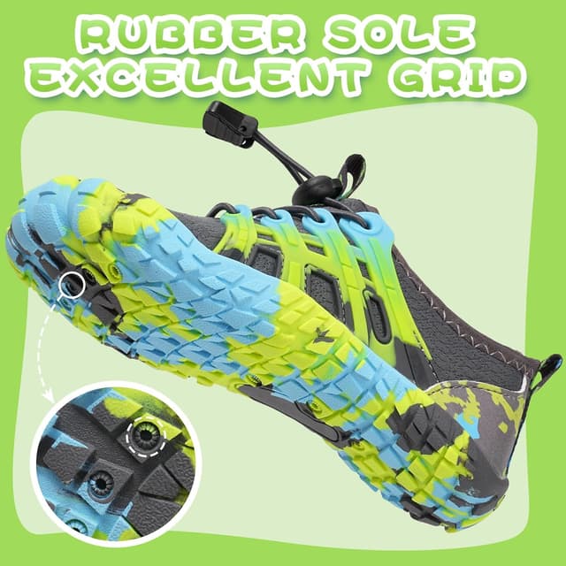 Detalle de WateLves Barfußschuhe für Kinder – rutschfeste Badeschuhe mit Schnelltrocknung