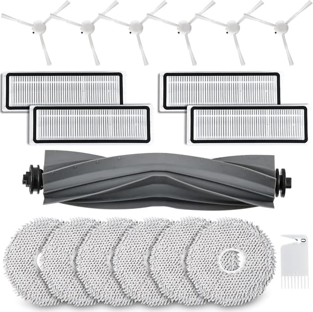 Detalle de 18-teiliges Zubehör-Set für Dreame L10s / L10 Ultra / L10 Prime / L10s Pro Gen3 (mit 1 Hauptbürste, 6 Wischtüchern, 4 Filtern, 6 Seitenbürsten)