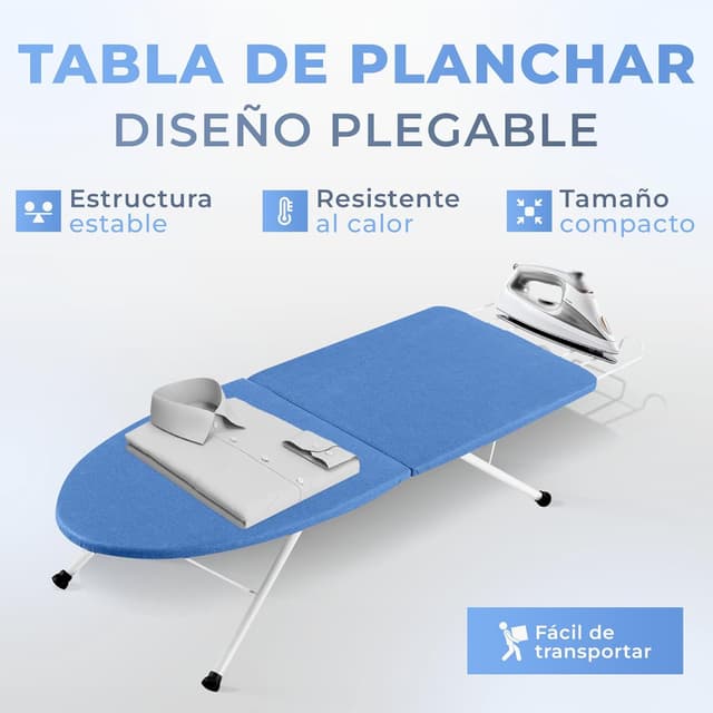Thumbnail 1 de JUPPLIES Tabla de Planchar Plegable 80×30 cm