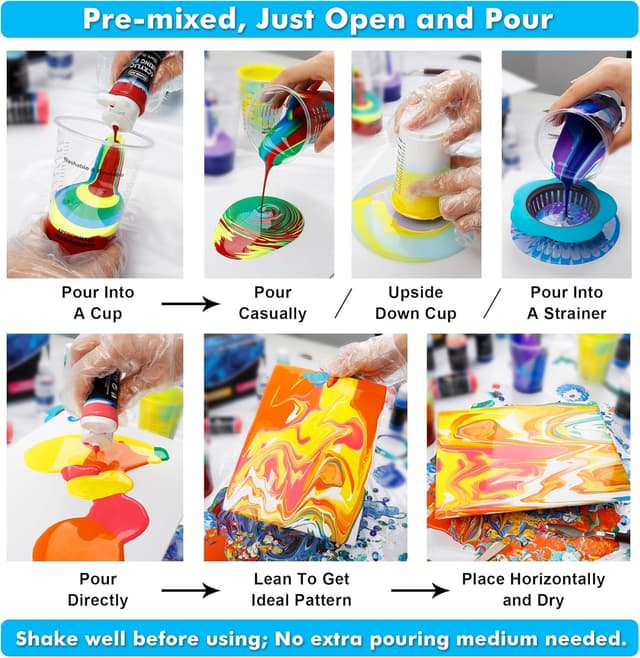 Thumbnail 4 de Shuttle Art Pouring Acrylfarben 36er 🎨