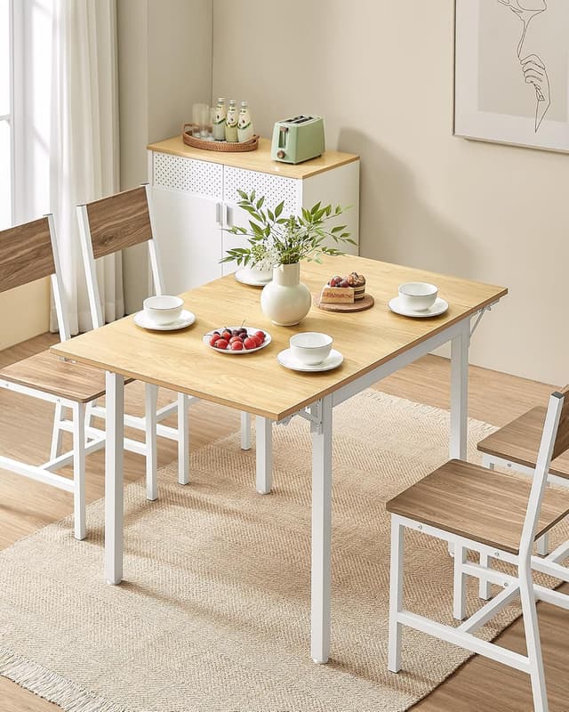 Thumbnail 6 de VASAGLE Tavolo da Pranzo Estensibile 78x120 cm