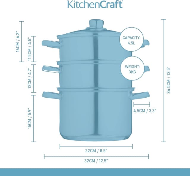 Thumbnail 1 de KitchenCraft cuiseur vapeur 22 cm