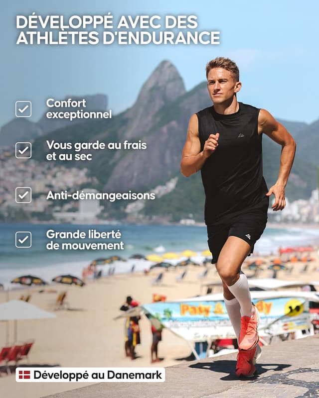 Thumbnail 4 de DANISH ENDURANCE Débardeur de sport homme